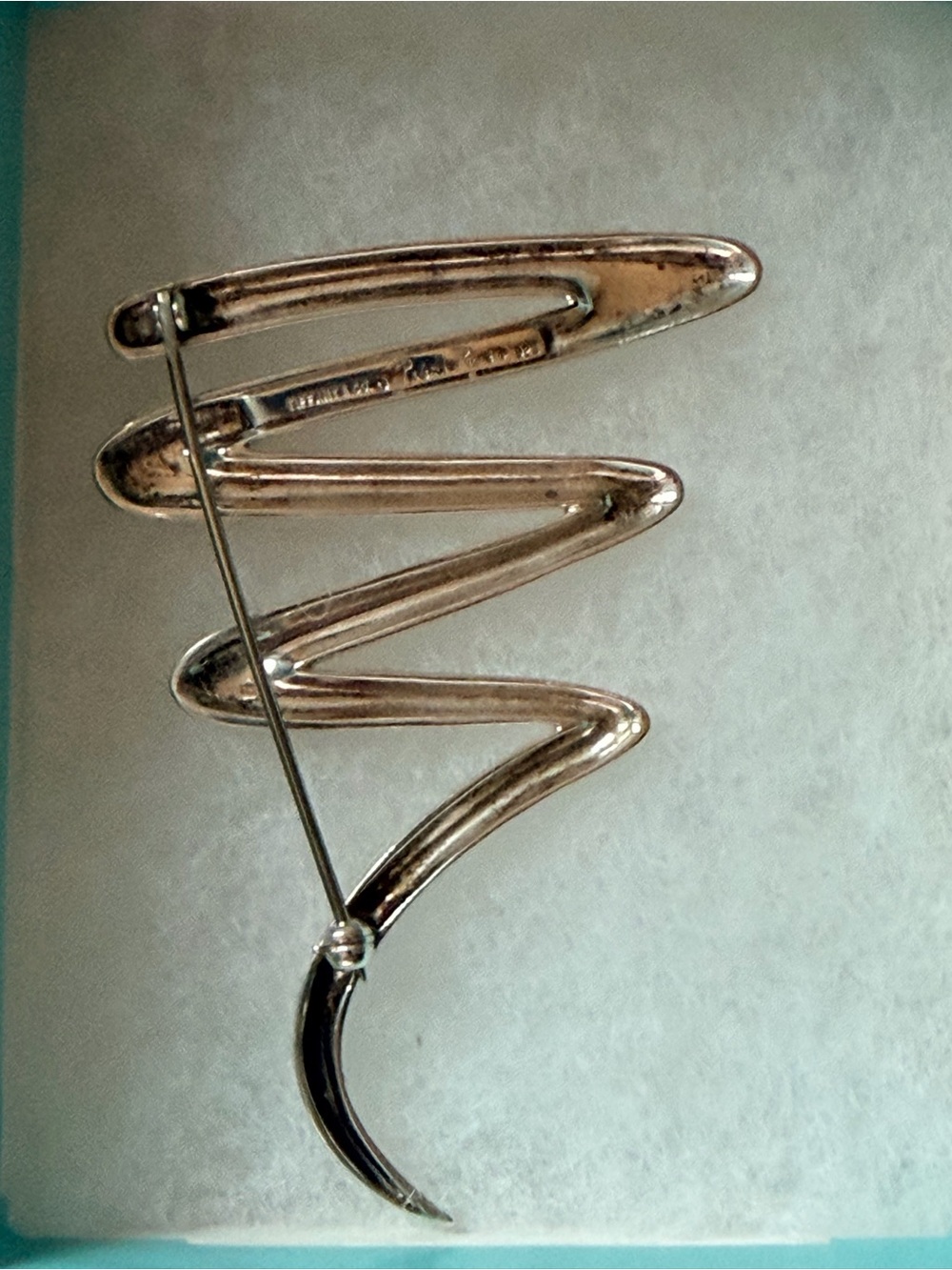 Tiffany & Co. Paloma Picasso Sterling Silver Scribble Pin Brooch 925 - Picture 7 of 7